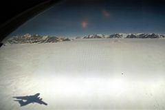 08C View From Inside Air Almaty Ilyushin Airplane As It Comes In To Land On Union Glacier In Antarctica On The Way To Climb Mount Vinson
